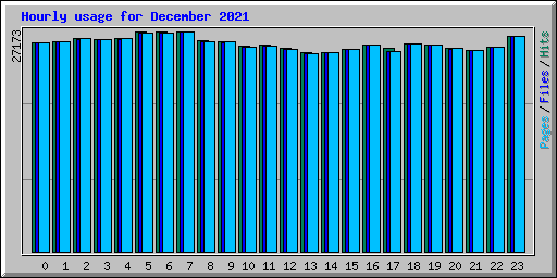 Hourly usage for December 2021