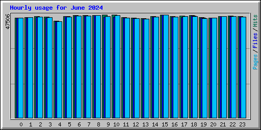 Hourly usage for June 2024