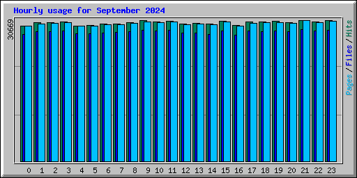 Hourly usage for September 2024